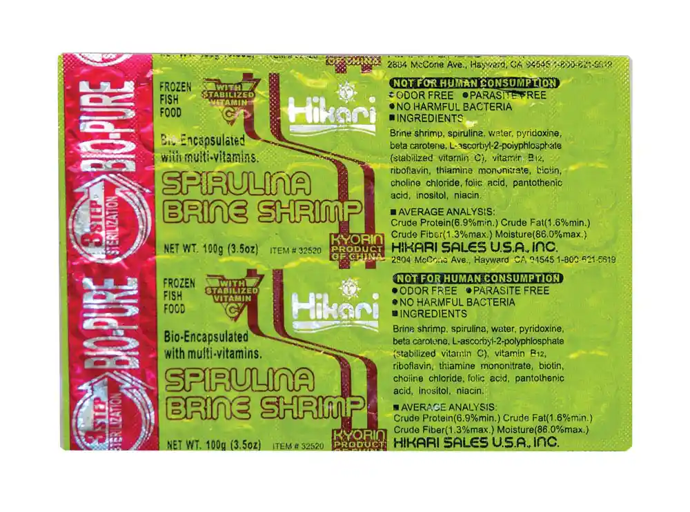 Hikari Frozen Spirulina, Brine & Shrimp 3.5 Oz